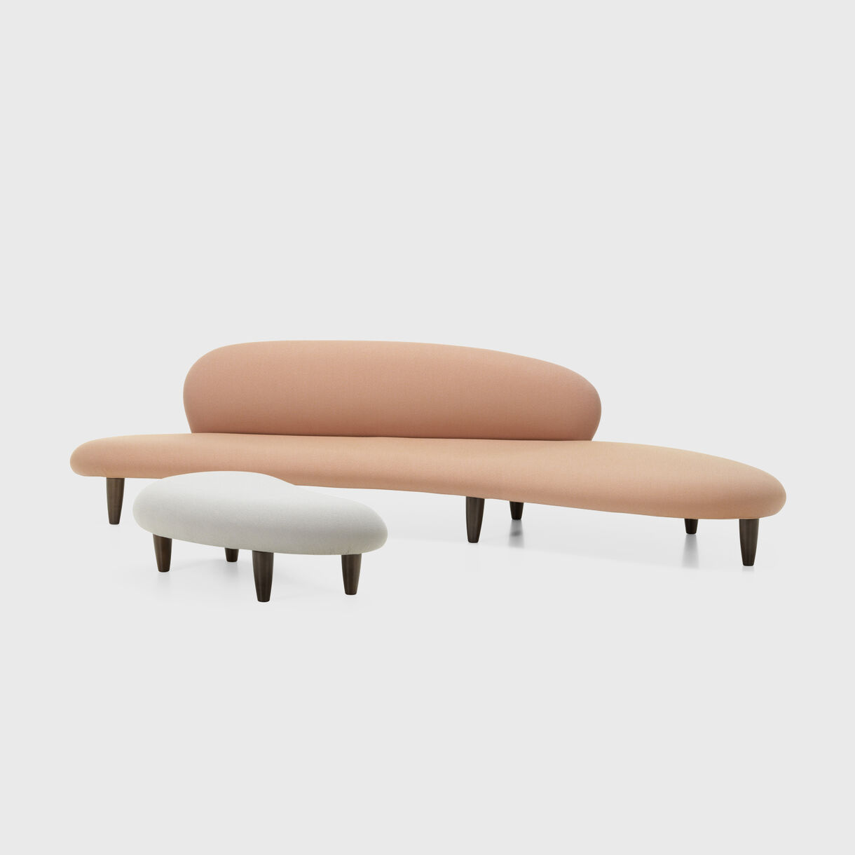 Freeform Sofa and Ottoman